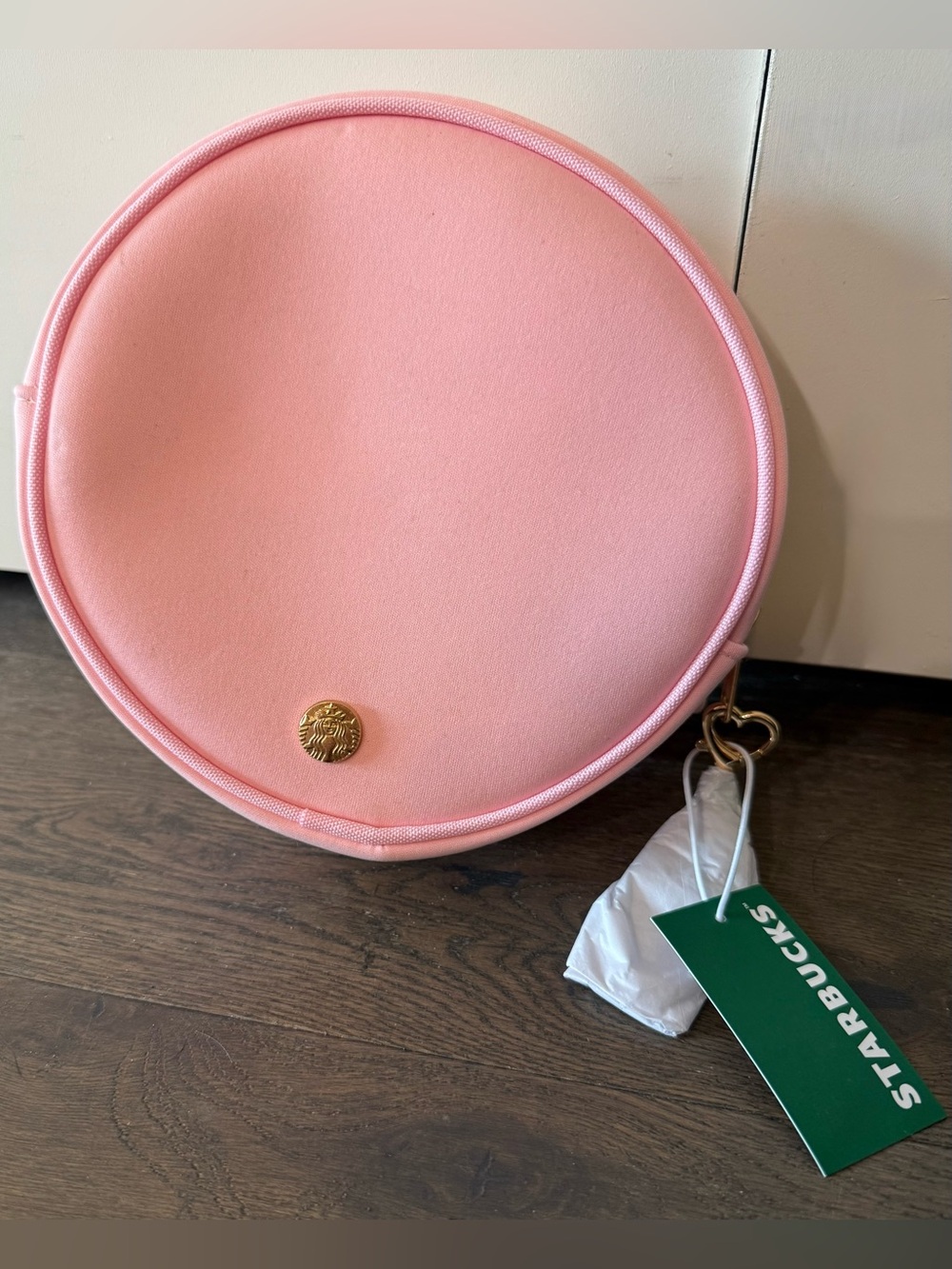 Starbucks Pink Round Crossbody Bag. NWT